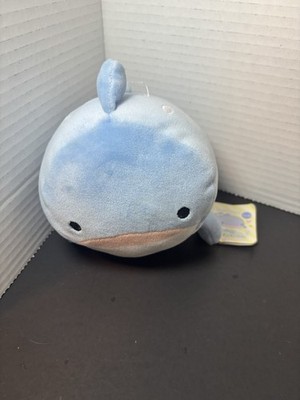 NEW Mochi Fuwa Coro Coro  Sky Blue Whale Shark Plush 6'' Soft Stuffed toy NWT