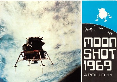 POSTAMT DER WELT POSTKARTEN WASHINGTON APOLLO 11 LRG GRÖSSE UNGEBRAUCHT POSTFRISCH
