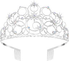 Princess Crown Tiara for Women   Costume, Prom  Halloween Accessory