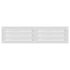 4x16" Aluminum Vent Cover, Grille Ventilation Cover Built-in Mesh, Silver