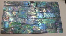 5.5"x9.5" BLACK Mother o Pearl Shell INLAY Thin Sheet Veneer DIY Scrapbook