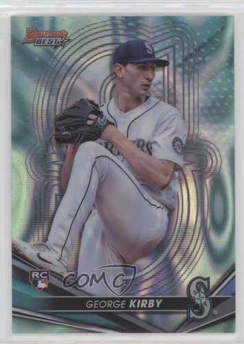 2022 Bowman's Best Aqua Lava Refractor 135/199 George Kirby #69 07i7 - Picture 1 of 3