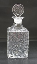 Whitefriars  glass Glacier decanter, Geoffrey Baxter design with stopper