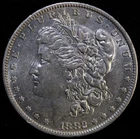 1882-O/S Strong Morgan Silver Dollar AU #E6