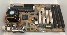 Gigabyte GA-5AX Rev. 3.0 Mainboard Motherboard ISA PCI AGP Retro + AMD K6-2 350