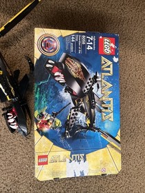 2010 Lego Atlantis Guardian of the Deep Set 8058, Missing A Few, Has Box & Book
