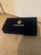 Vintage Faberge Votive Candle HolCandles with Velvet Box
