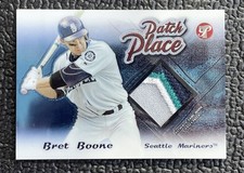 🔥BRET BOONE 2004 TOPPS PRISTINE 3 COLOR GAME USED JERSEY NUMBER PATCH🔥MARINERS