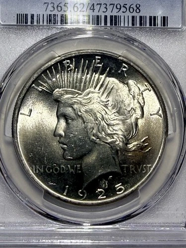 1925 Liberty Peace Dollar PCGS MS-62
