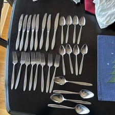 EASTERLING RHINELAND STAINLESS FLATWARE VGUC ...