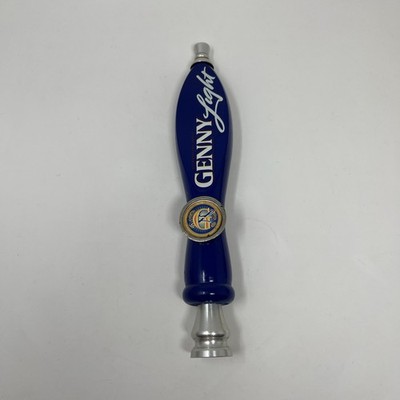 GENNY LIGHT ICONIC Wood BEER TAP HANDLE 11'' Decor Breweriana MAN Cave Genesee