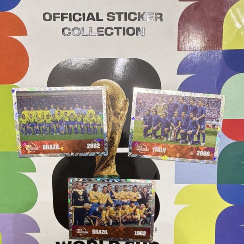 Official Sticker Collection FIFA World Cup Brazil 2002, Italy 2006, Brazil 1962