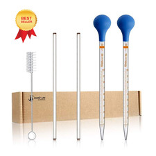 2PCS 10ml Glass Graduated Droppers Lab Pipettes Dropper Liquid Pipette with...