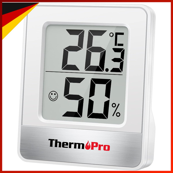 Thermo-Hygrometer Digital Mini TP49 Innen Temperatur Luftfeuchtigkeit Smiley-image