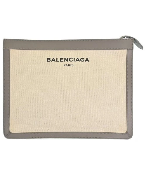 Pochette uomo Balenciaga avorio x grigio usata abbigliamento s mano