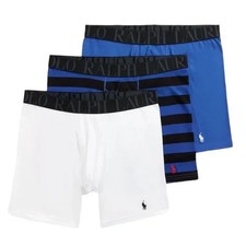 POLO Ralph Lauren Boxer Briefs Underwear 3-Pack Stretch Classic Fit Men's Small