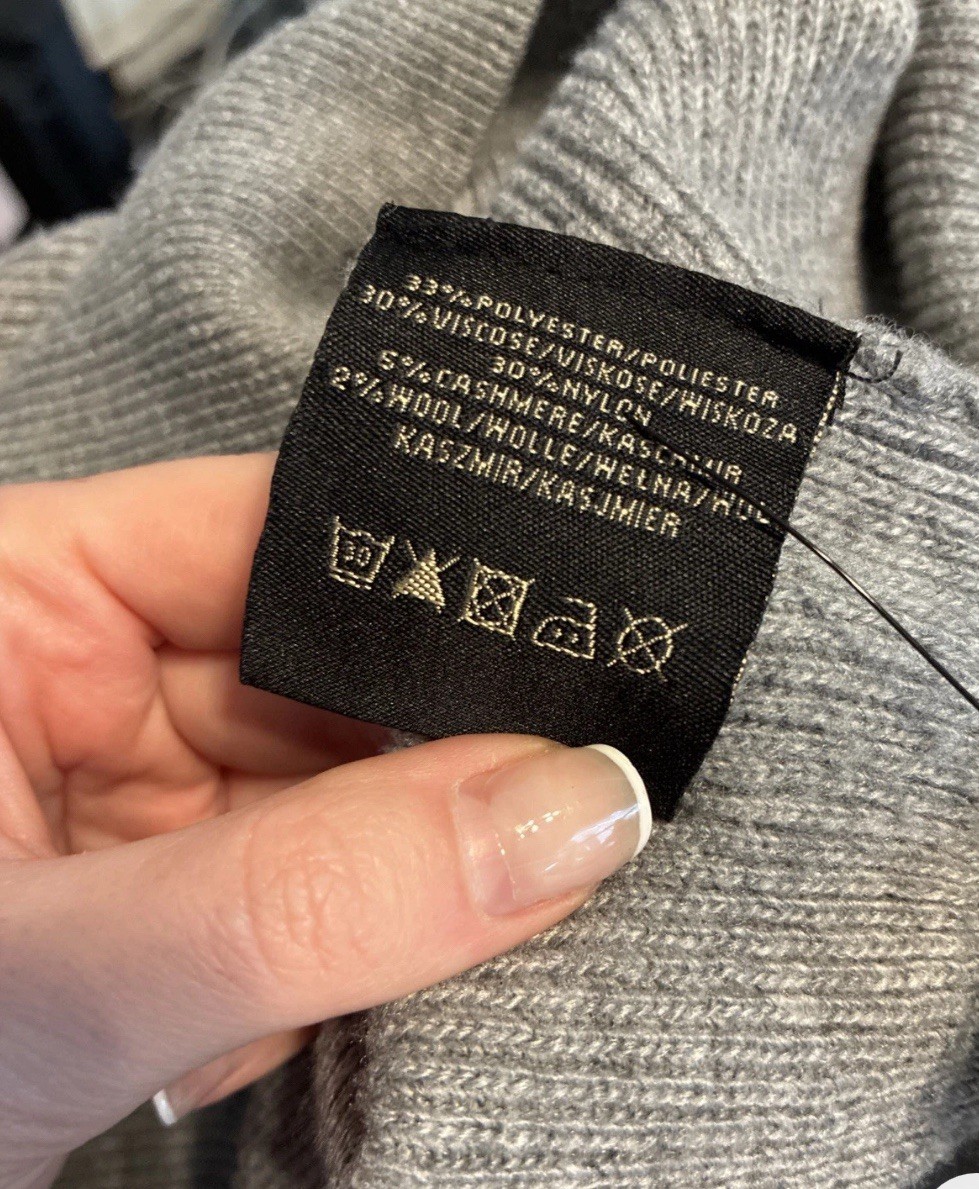 Moncrief Authentic Men’s Solid Gray Long Sleeve H… - image 6