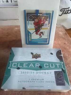 2023-24 UD Clear Cut Hky Hobby Box w/2023-24 UD Ser 2 Base Set Bedard Bonus