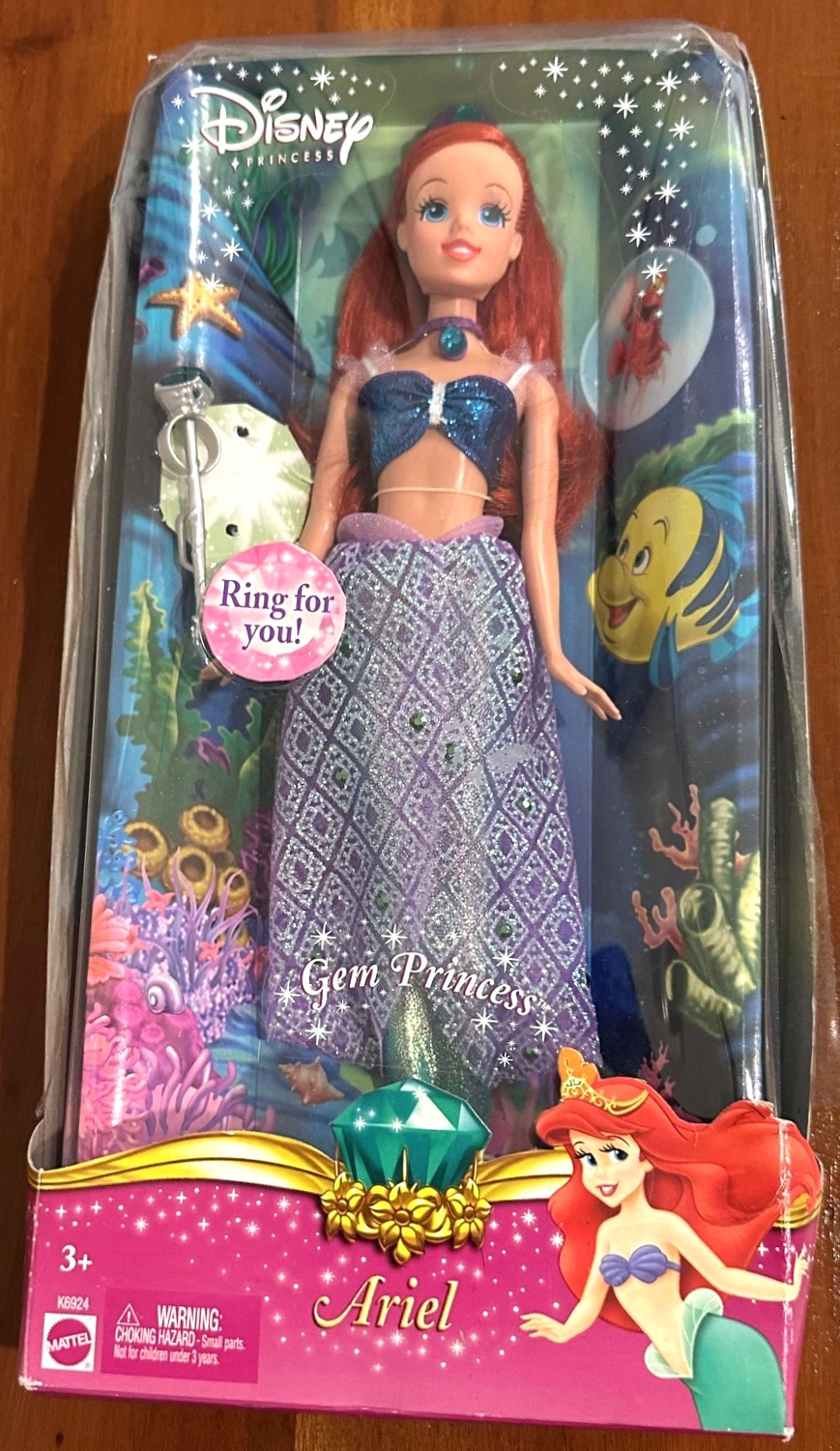 2006 Disney Princess Ariel 12" Doll by Mattel Gem Princess K6924