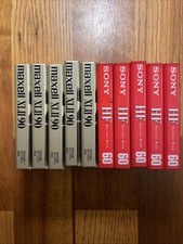 Maxell XLII 90 Cassettes Sony High Fidelity 60 Lot Of 10 New Sealed