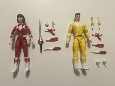 Power Rangers Lightning Collection MMPR Yellow & Red Ranger