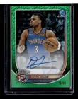 2025 BOWMAN CHROME AUTO GREEN SHIMMER REFRACTOR #BCA-DJ DILLON JONES #/99