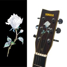 Inlaystickers Inlay Sticker for Guitar Headstock - Single Rose H-120SR