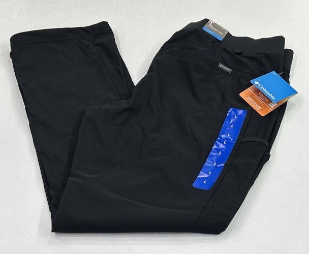 Columbia Women's Trail Straight Leg Active Fit Pants, Black, Size L