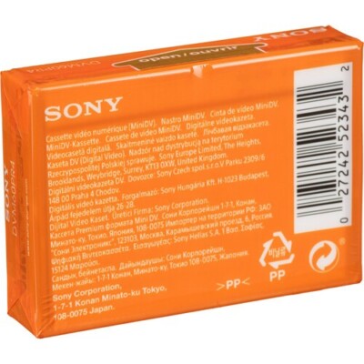 10 Pack Sony Premium DV 60 Minute Mini DV Tape Cassette, DVM60PR4