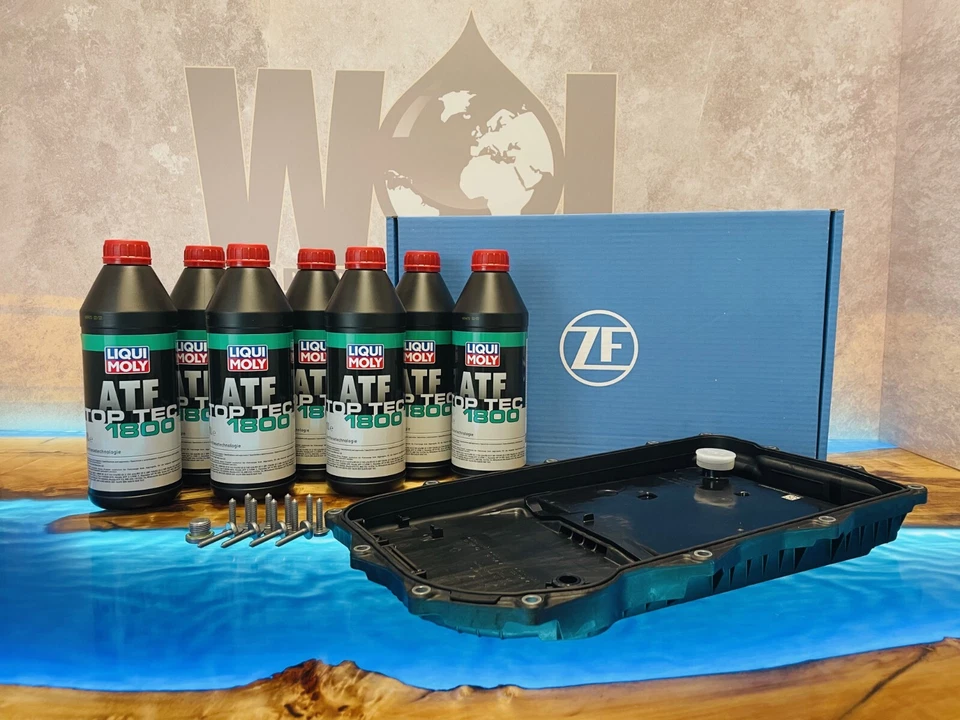 BMW 8HP 8 SPEED ZF TRANSMISSION GEARBOX SUMP FILTER OE  7L OIL SERVICE KIT