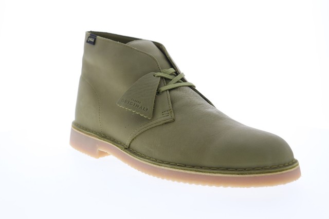 black leather desert boots mens