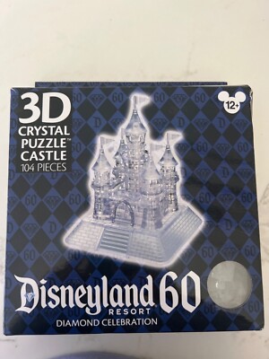 New Disneyland Resort 60 Diamond Celebration 3D Crystal Puzzle Castle - 104 pcs.