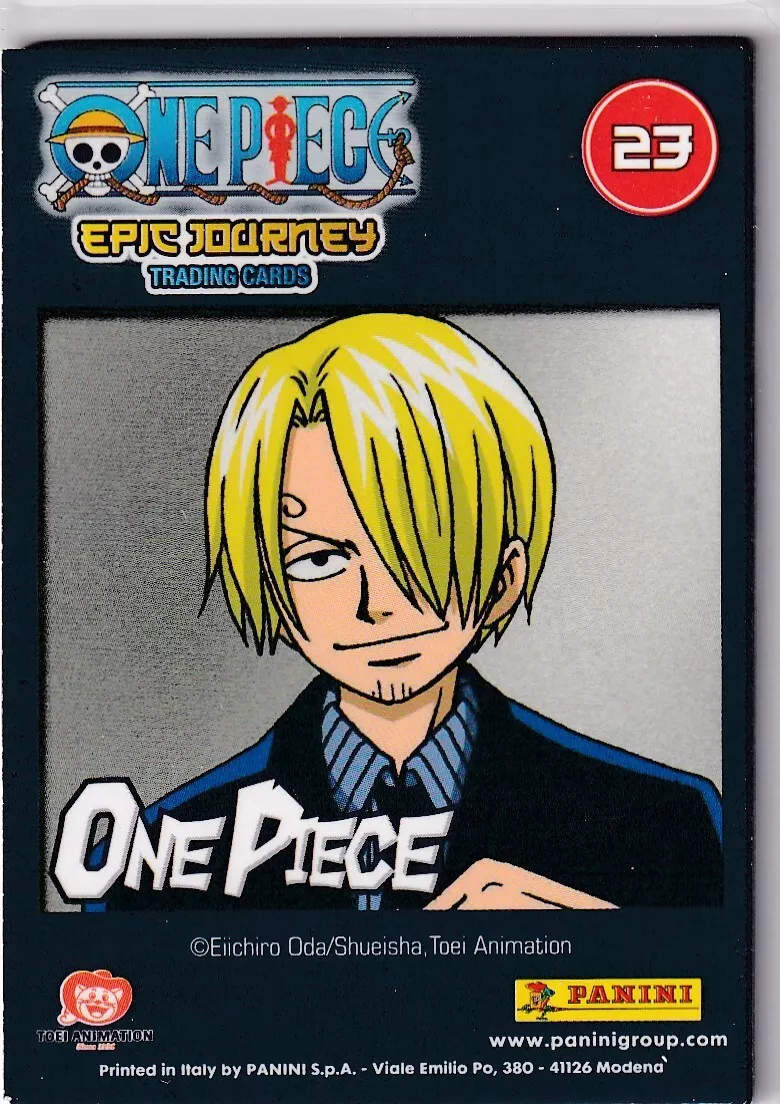 Panini one piece Epic Journey Trading Cards Card No. 23 Vinsmoke Sanji