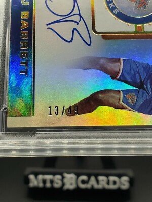 RJ Barrett RC 2019-20 Contenders Finals Ticket Auto #13/49 PSA 9