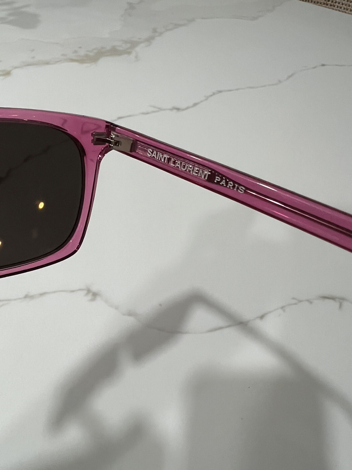 SAINT LAURENT SL 559 004 Occhiali da sole unisex rosa acetato quadrato 54 mm
