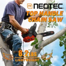 NEOTEC 25.4cc Gas Chainsaw Gas Powered 12 inch Bar Chain saw For Wood Cutting
