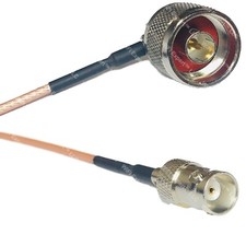 RG316 N MALE ANGLE to BNC FEMALE RF Cable Rapid-SHIP LOT