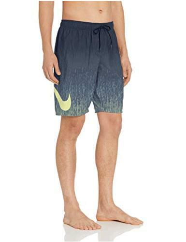 Nike Men's Rush Ombre Breaker 9 Volley Shorts Swim Trunks Blue Green