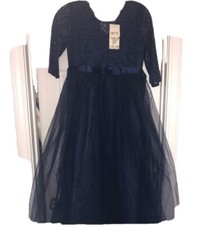 Formal Carissa Royal Blue Girl's Lace Dress