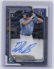 2024 Bowman #BCP-19 Jared Dickey 1st Chrome Prospect Auto