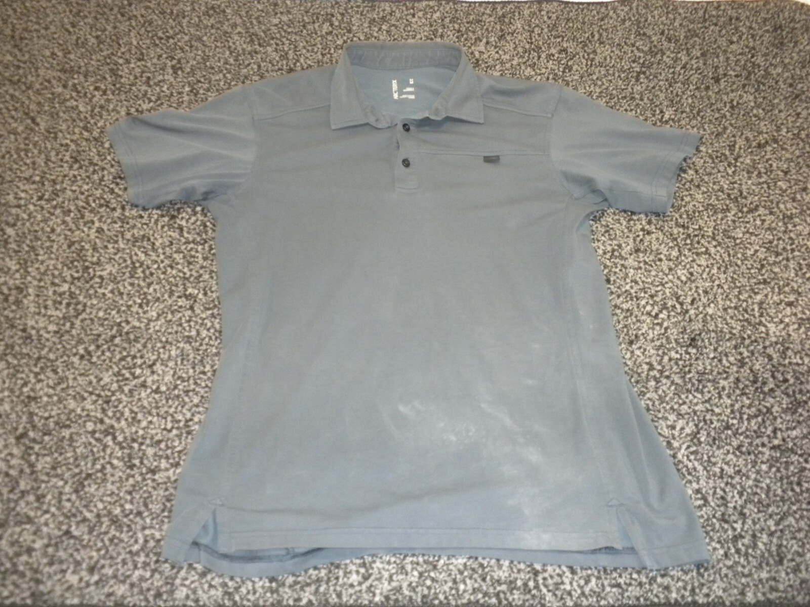 Polo Arc'teryx Uomo M Grigio Captive Dry Tech Asciugatura Rapida Leggera Vedi Foto