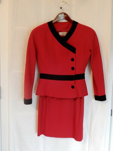 Vintage Valentino Wool and Velvet Suit - Picture 1 of 4