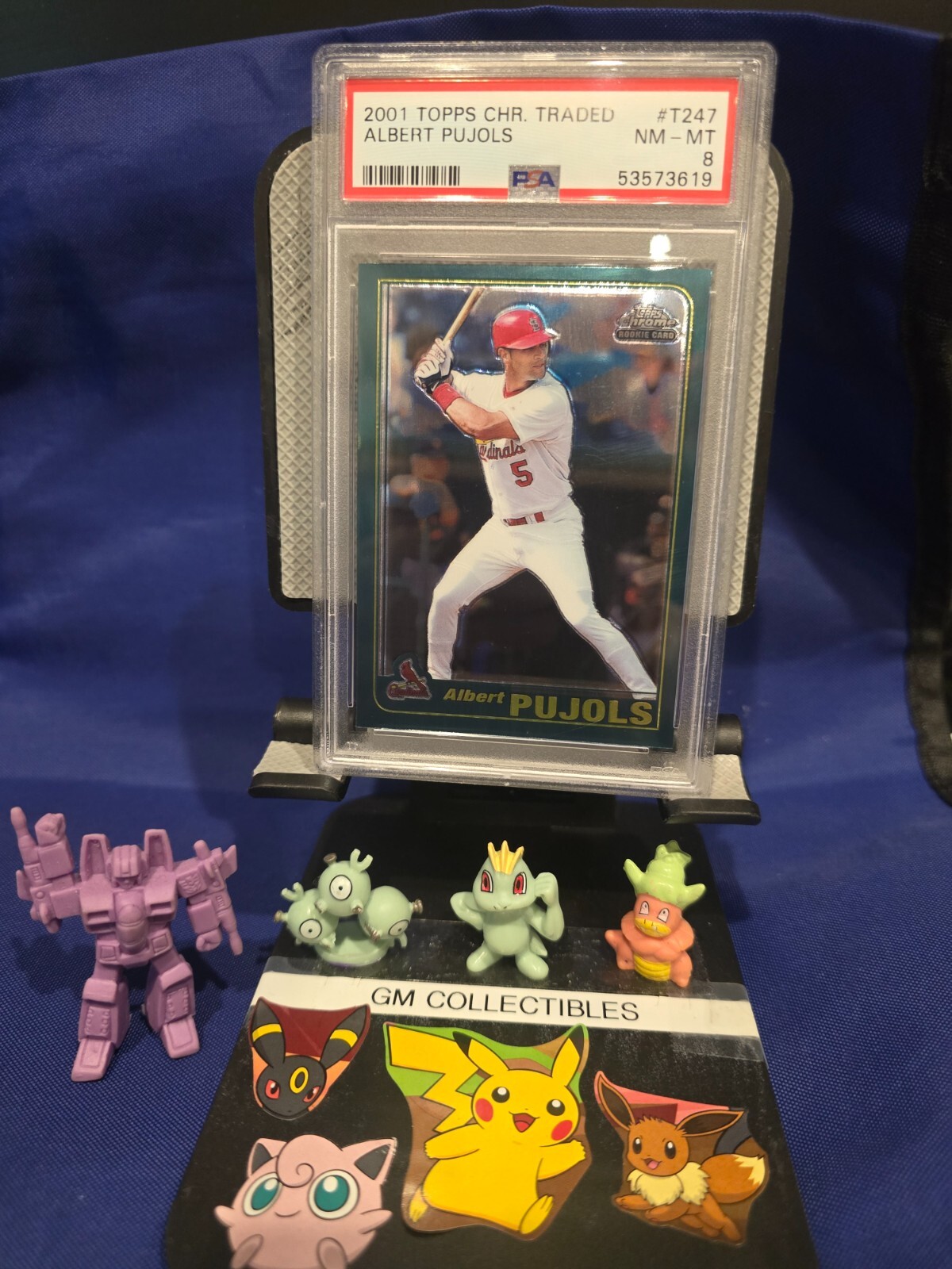 2001 Topps Chrome Traded Baseball Albert Pujols PSA 8 -  #T247 - CARDINALS