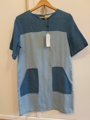 american vintage blue dress Unique Vintage Blue & Stars Americana Striped Swing Dress
