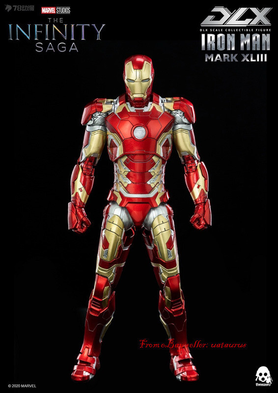 Perfect Threezero 1/12 The Infinity Saga Dlx Iron Man Mark 43 In