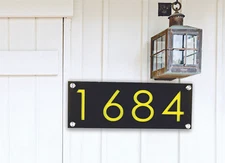 House Address, Modern House Numbers, Acrylic Colors, Business Address Horizontal