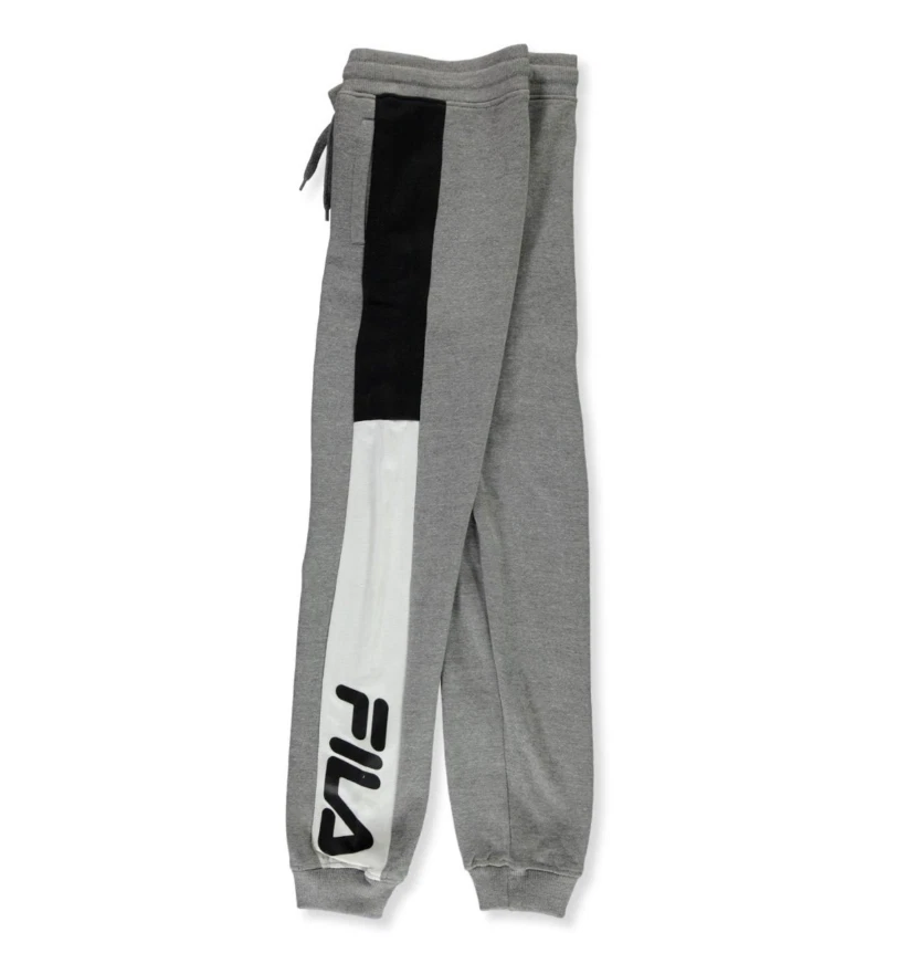 Fila Boys Colorblock Joggers heather gray Size 18 Big Boys