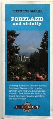Portland Oregon & Vicinity 2003 Pittmon City Street & Road Map