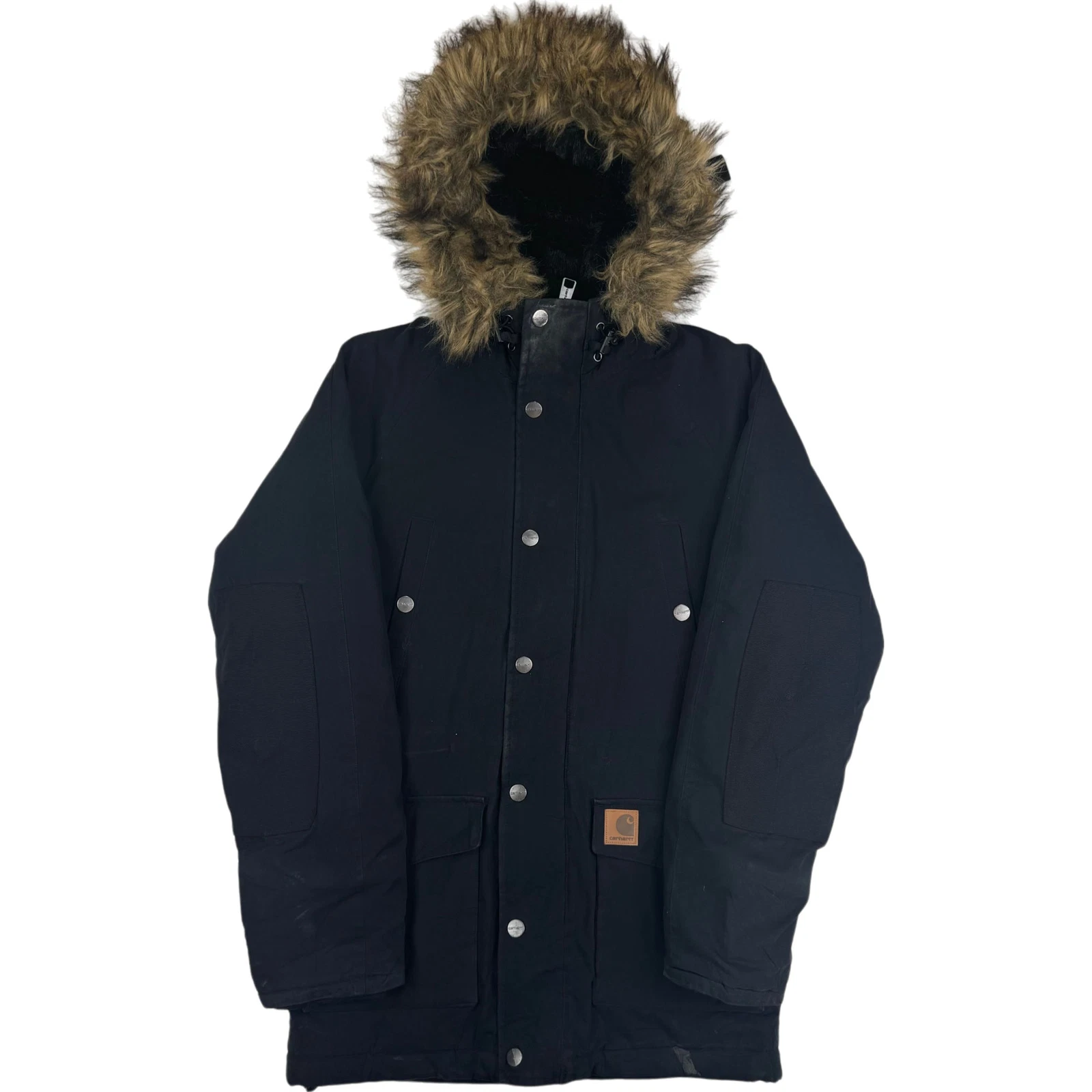 Carhartt WIP Trapper Parka Insulated Jacket Black Size XS