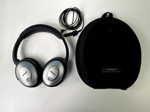 Bose QC15 Quiet Comfort 15 Noise Cancelling Wired Headphones W/ Case